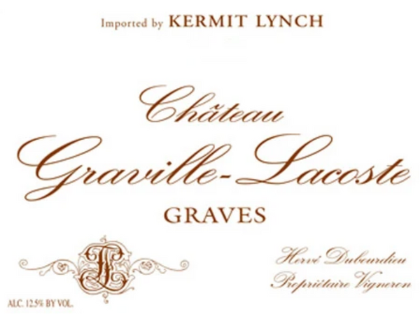 HALF BOTTLE - Graville Lacoste Graves Blanc 375ml